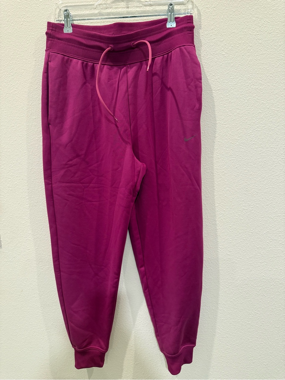 Nike womens Pink Fleece Jogger Pants
